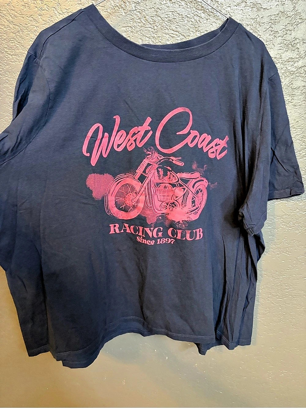 Primark West Coast Racing Club Graphic Tee Blue XXL